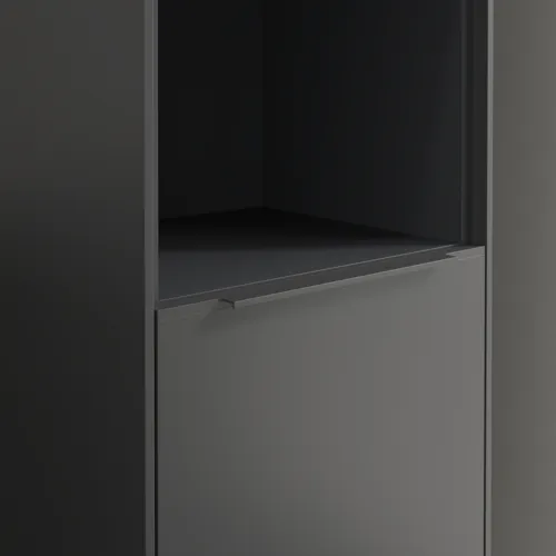 VILLEROY BOCH Subway 3.0 Vysoká skříň, 2 dveře, 400 x 1710 x 362 mm, Grafitová / Grafitová #C58900VR, obrázek 6