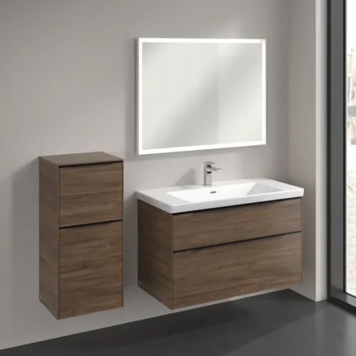 VILLEROY BOCH Boční skříňka Subway 3.0, 1 zásuvka, 1 dvířka, 400 x 860 x 362 mm, Arizona Oak / Arizona Oak #C59401VH, obrázek 3