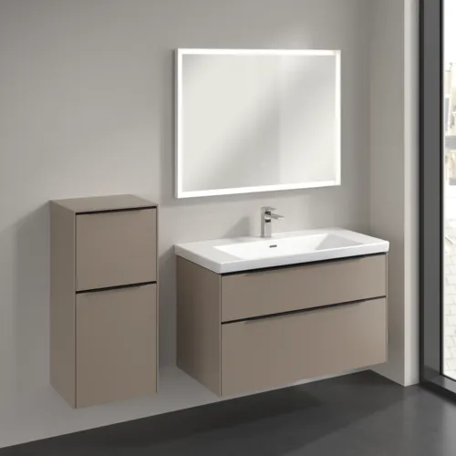 VILLEROY BOCH Boční skříňka Subway 3.0, 1 zásuvka, 1 dvířka, 400 x 860 x 362 mm, taupe / taupe #C59401VM, obrázek 3