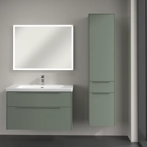 VILLEROY BOCH Subway 3.0 Vysoká skříň, 2 dveře, 1 zásuvka, 400 x 1710 x 362 mm, jemně zelená #C59102AF, obrázek 4
