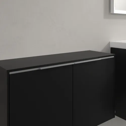 VILLEROY BOCH Příborník Subway 3.0, 2 dveře, 728 x 423 x 256 mm, Volcano Black / Volcano Black #C60000VL, obrázek 6