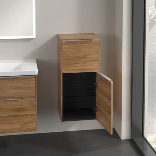 VILLEROY BOCH Boční skříňka Subway 3.0, 1 zásuvka, 1 dvířka, 400 x 860 x 362 mm, dub Kansas / dub Kansas #C59500RH, obrázek 5