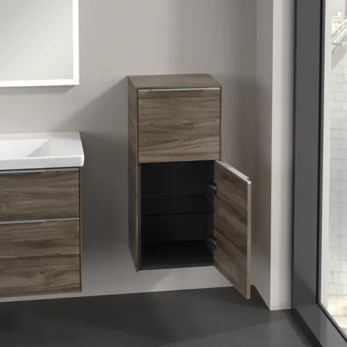 VILLEROY BOCH Boční skříňka Subway 3.0, 1 zásuvka, 1 dvířka, 400 x 860 x 362 mm, Kamenný dub / Kamenný dub #C59500RK, obrázek 5