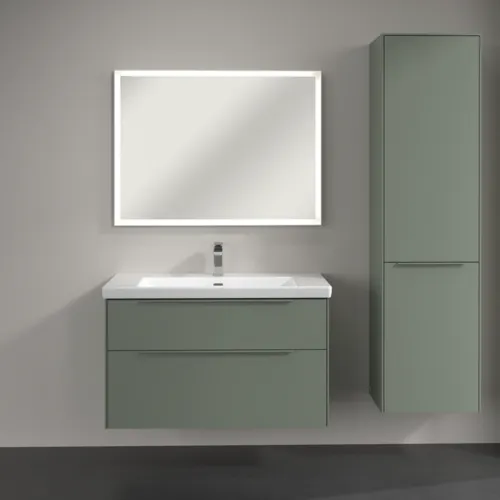 VILLEROY BOCH Spížní skříň Subway 3.0, 1 dveře, 1 výklop na prádlo, 450 x 1710 x 362 mm, jemně zelená #C59302AF, obrázek 4