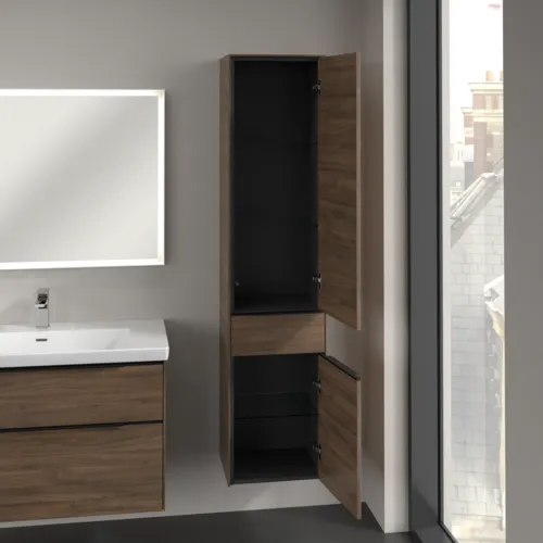 VILLEROY BOCH Subway 3.0 Vysoká skříňka, 2 dveře, 1 zásuvka, 400 x 1710 x 362 mm, Arizona Oak / Arizona Oak #C59101VH, obrázek 5