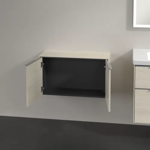 VILLEROY BOCH Příborník Subway 3.0, 2 dveře, 728 x 423 x 256 mm, bílý dub #C60001AA, obrázek 5