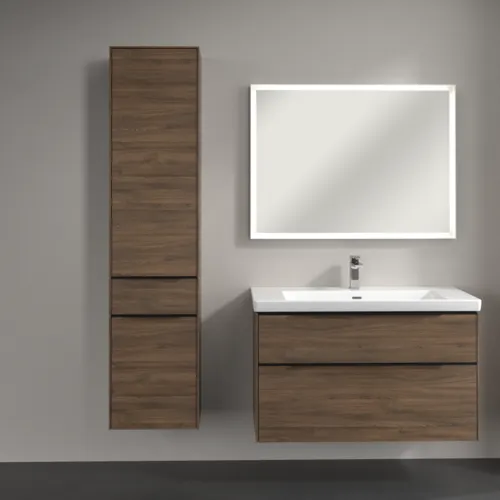 VILLEROY BOCH Subway 3.0 Vysoká skříňka, 2 dveře, 1 zásuvka, 400 x 1710 x 362 mm, Arizona Oak / Arizona Oak #C59001VH, obrázek 4