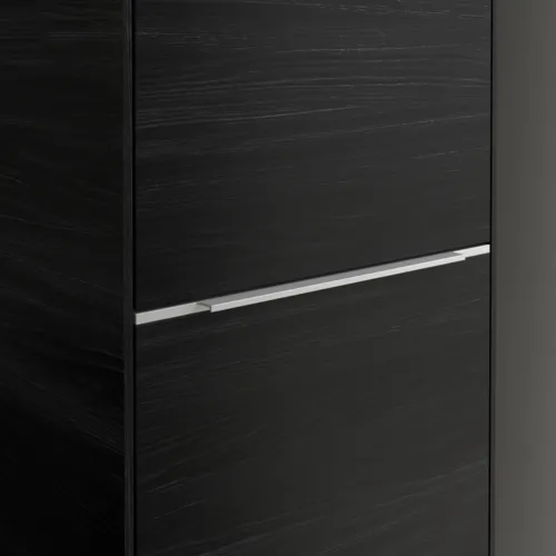 VILLEROY BOCH Spížní skříň Subway 3.0, 1 dveře, 1 výklop na prádlo, 450 x 1710 x 362 mm, černý dub #C59300AB, obrázek 7