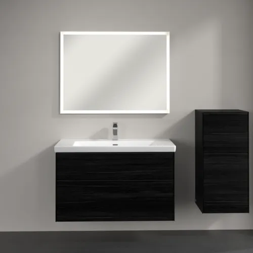 VILLEROY BOCH Boční skříňka Subway 3.0, 1 zásuvka, 1 dvířka, 400 x 860 x 362 mm, černý dub #C59501AB, obrázek 4