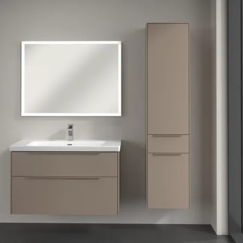 VILLEROY BOCH Subway 3.0 Vysoká skříňka, 2 dveře, 1 zásuvka, 400 x 1710 x 362 mm, taupe / taupe #C59102VM, obrázek 4