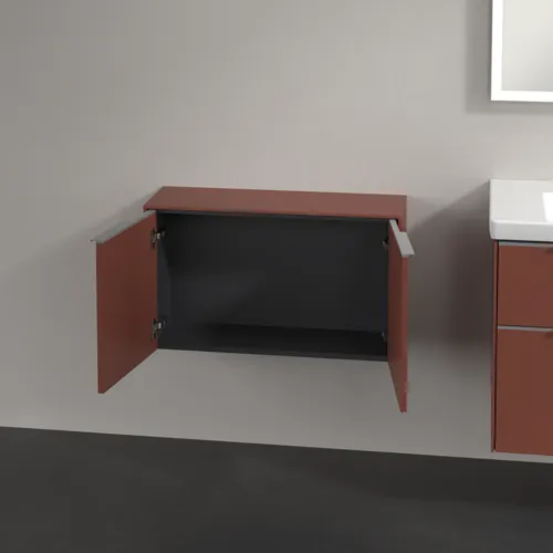 VILLEROY BOCH Příborník Subway 3.0, 2 dveře, 728 x 423 x 256 mm, vínově červená #C60000AH, obrázek 5