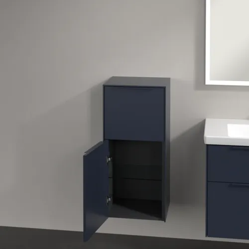 VILLEROY BOCH Subway 3.0 Boční skříňka, 1 zásuvka, 1 dvířka, 400 x 860 x 362 mm, Marine Blue / Marine Blue #C59402VQ, obrázek 5
