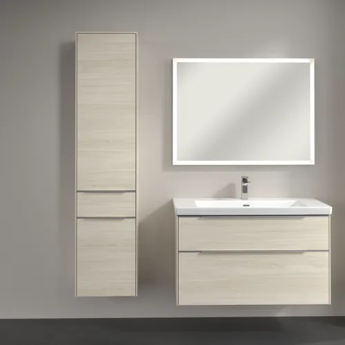 VILLEROY BOCH Subway 3.0 Vysoká skříňka, 2 dveře, 1 zásuvka, 400 x 1710 x 362 mm, bílý dub #C59000AA, obrázek 4