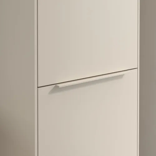 VILLEROY BOCH Spížní skříň Subway 3.0, 1 dveře, 1 klapka na prádlo, 450 x 1710 x 362 mm, Cashmere Grey / Cashmere Grey #C59302VN, obrázek 7