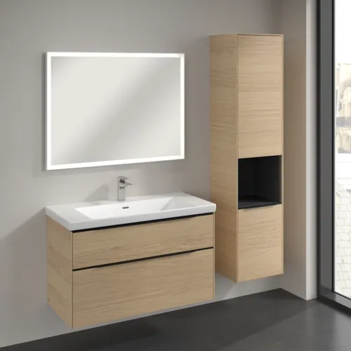 VILLEROY BOCH Subway 3.0 Vysoká skříň, 2 dveře, 400 x 1710 x 362 mm, Severský dub / Severský dub #C58901VJ, obrázek 3