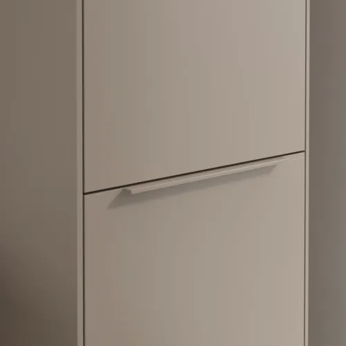 VILLEROY BOCH Spížní skříň Subway 3.0, 1 dveře, 1 výklop na prádlo, 450 x 1710 x 362 mm, Taupe / Taupe #C59302VM, obrázek 7