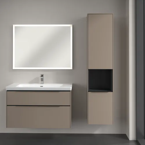 VILLEROY BOCH Subway 3.0 Vysoká skříň, 2 dveře, 400 x 1710 x 362 mm, taupe / taupe #C58901VM, obrázek 4
