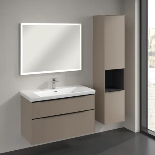 VILLEROY BOCH Subway 3.0 Vysoká skříň, 2 dveře, 400 x 1710 x 362 mm, taupe / taupe #C58901VM, obrázek 3