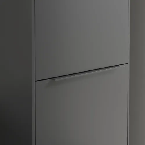 VILLEROY BOCH Spížní skříňka Subway 3.0, 1 dveře, 1 klapka na prádlo, 450 x 1710 x 362 mm, grafitová / grafitová #C59302VR, obrázek 7