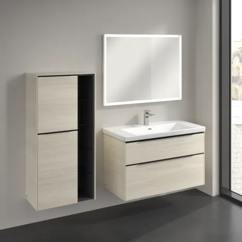 VILLEROY BOCH Středová skříňka Subway 3.0, 2 dveře, 574 x 1200 x 362 mm, bílý dub #C59801AA, obrázek 3