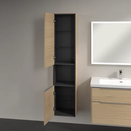 VILLEROY BOCH Subway 3.0 Vysoká skříň, 2 dveře, 400 x 1710 x 362 mm, Severský dub / Severský dub #C58800VJ, obrázek 5