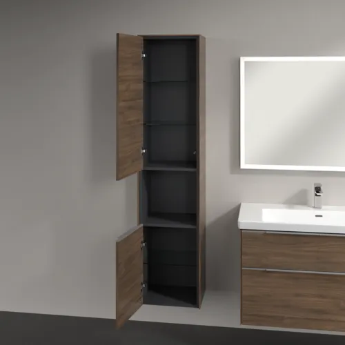 VILLEROY BOCH Vysoká skříňka Subway 3.0, 2 dveře, 400 x 1710 x 362 mm, Arizona Oak / Arizona Oak #C58800VH, obrázek 5