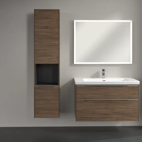 VILLEROY BOCH Vysoká skříňka Subway 3.0, 2 dveře, 400 x 1710 x 362 mm, Arizona Oak / Arizona Oak #C58800VH, obrázek 4