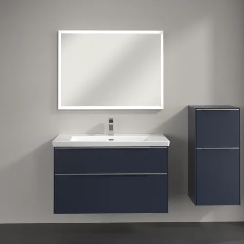 VILLEROY BOCH Subway 3.0 Boční skříňka, 1 zásuvka, 1 dvířka, 400 x 860 x 362 mm, Marine Blue / Marine Blue #C59500VQ, obrázek 4