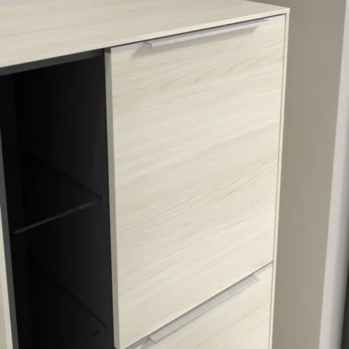 VILLEROY BOCH Středová skříňka Subway 3.0, 2 dveře, 574 x 1200 x 362 mm, bílý dub #C59900AA, obrázek 6