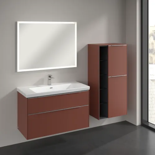 VILLEROY BOCH Středová skříňka Subway 3.0, 2 dveře, 574 x 1200 x 362 mm, vínově červená #C59900AH, obrázek 3