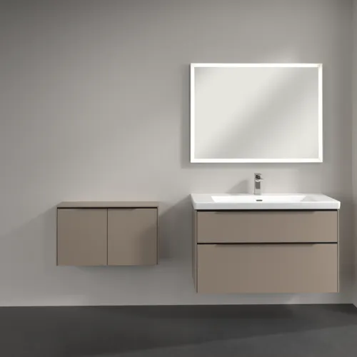 VILLEROY BOCH Příborník Subway 3.0, 2 dveře, 728 x 423 x 256 mm, taupe / taupe #C60001VM, obrázek 4