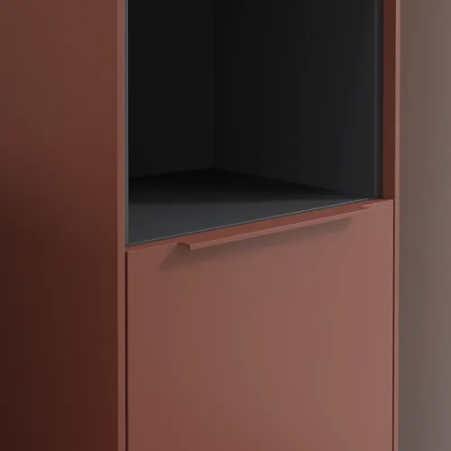 VILLEROY BOCH Vysoká skříňka Subway 3.0, 2 dveře, 400 x 1710 x 362 mm, vínově červená #C58902AH, obrázek 6