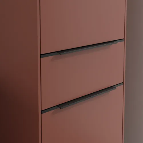 VILLEROY BOCH Spížní skříň Subway 3.0, 2 dveře, 1 zásuvka, 400 x 1710 x 362 mm, vínově červená #C59101AH, obrázek 7