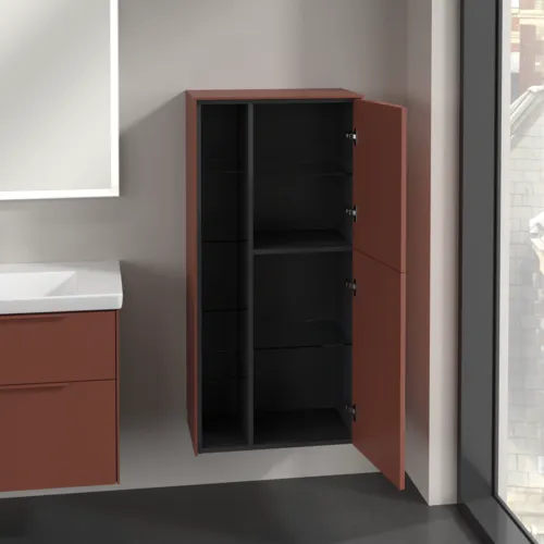 VILLEROY BOCH Středová skříňka Subway 3.0, 2 dveře, 574 x 1200 x 362 mm, vínově červená #C59902AH, obrázek 5
