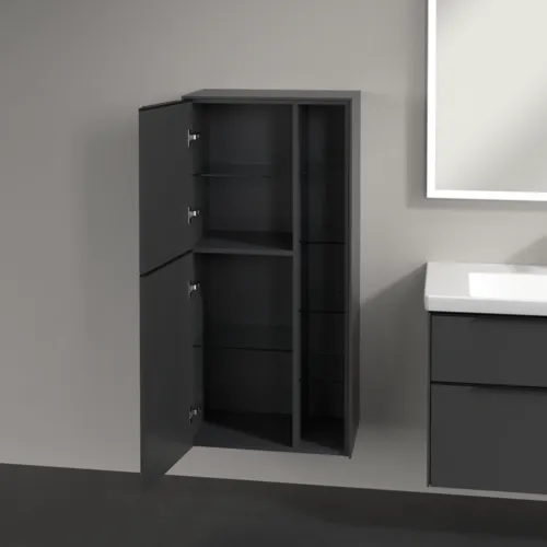 VILLEROY BOCH Středová skříňka Subway 3.0, 2 dveře, 574 x 1200 x 362 mm, Grafit / Grafit #C59801VR, obrázek 5