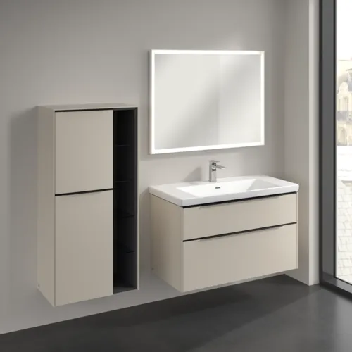 VILLEROY BOCH Středová skříňka Subway 3.0, 2 dveře, 574 x 1200 x 362 mm, Cashmere Grey / Cashmere Grey #C59801VN, obrázek 3