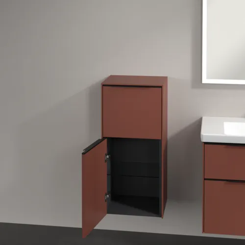 VILLEROY BOCH Boční skříňka Subway 3.0, 1 zásuvka, 1 dvířka, 400 x 860 x 362 mm, vínově červená #C59401AH, obrázek 5