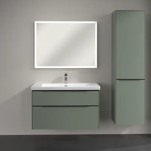 VILLEROY BOCH Spížní skříň Subway 3.0, 1 dveře, 1 výklop na prádlo, 450 x 1710 x 362 mm, jemně zelená #C59301AF, obrázek 4