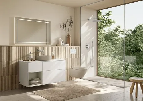 VILLEROY BOCH Umyvadlo na desku Antao, 400 x 395 x 145 mm, Almond CeramicPlus, bez přepadu #4A7240AM, obrázek 11