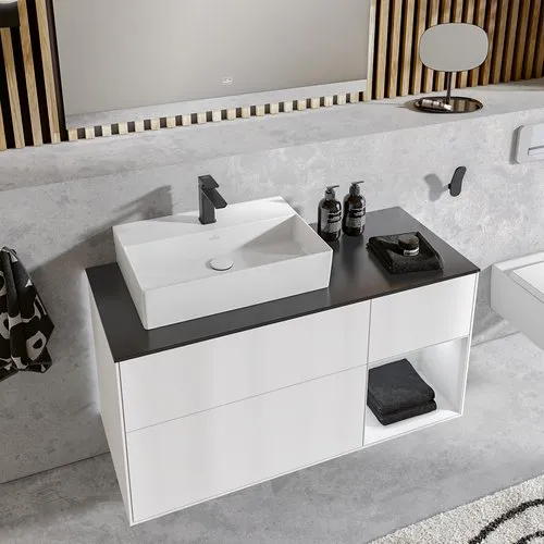 VILLEROY BOCH Umyvadlo Memento 2.0, 600 x 420 x 135 mm, Stone White CeramicPlus, bez přepadu, leštěné #4A226LRW, obrázek 13