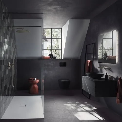 VILLEROY BOCH Instalační systémy ViConnect WC ovládací deska 200G, 2-splachovací, černé lesklé sklo #922400RB, obrázek 4