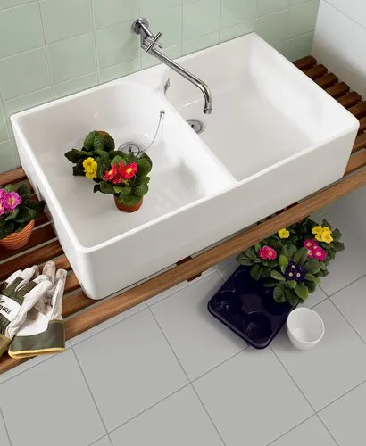 VILLEROY BOCH Dvojdřez O.novo, 220 x 895 x 550 mm, White Alpine CeramicPlus, s přepadem #633200R1, obrázek 3