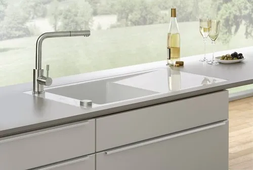 VILLEROY BOCH Ocelová sprchová kuchyňská baterie, vyrobená z nerezové oceli, masivní nerezová ocel #969701LC, obrázek 13