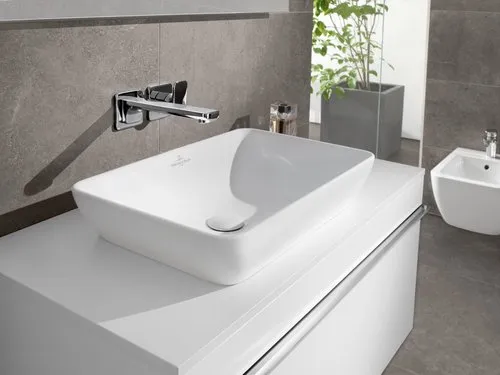 VILLEROY BOCH Venticello polozapuštěné umyvadlo, 555 x 360 x 110 mm, bílá Alpine CeramicPlus, s přepadem #411355R1, obrázek 10