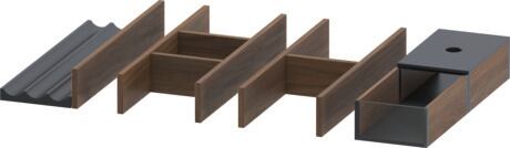 DURAVIT sada vnitřního vybavení - organizer #UV0507077770000 - americký ořech