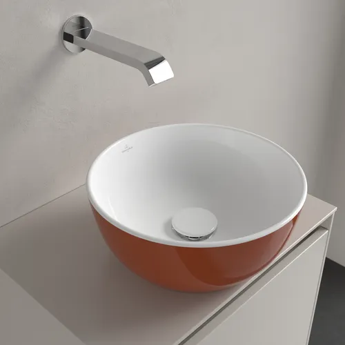 VILLEROY BOCH Umyvadlo na desku Artis, 325 x 325 x 135 mm, rezavé, bez přepadu #438932BCW8, obrázek 8