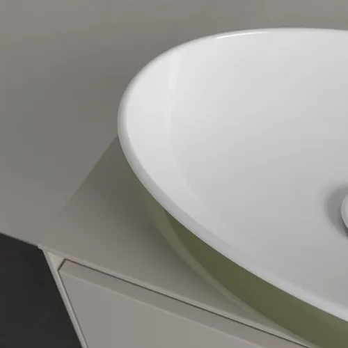 VILLEROY BOCH Umyvadlo Artis na desku, 480 x 325 x 135 mm, šalvějově zelené, bez přepadu #438848BCS8, obrázek 6