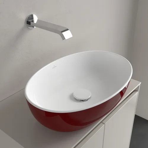 VILLEROY BOCH Umyvadlo na desku Artis, 480 x 325 x 135 mm, Bordeaux, bez přepadu #438848BCS9, obrázek 8
