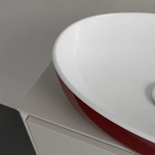 VILLEROY BOCH Umyvadlo na desku Artis, 480 x 325 x 135 mm, Bordeaux, bez přepadu #438848BCS9, obrázek 6