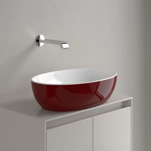 VILLEROY BOCH Umyvadlo na desku Artis, 480 x 325 x 135 mm, Bordeaux, bez přepadu #438848BCS9, obrázek 3